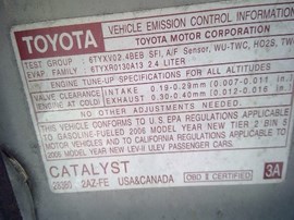 2006 TOYOTA CAMRY, WHITE, LE MODEL, 2.4L, AT,   Z25224